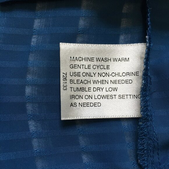 Liz Baker women's matching tank top and blouse combo, teal, size 12 - Picture 12 of 13